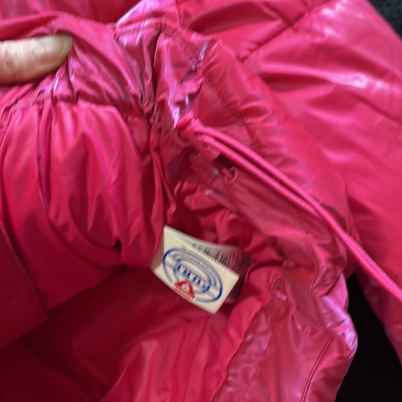 Gap hot pink shiny puffer coat - Picture 5 of 14